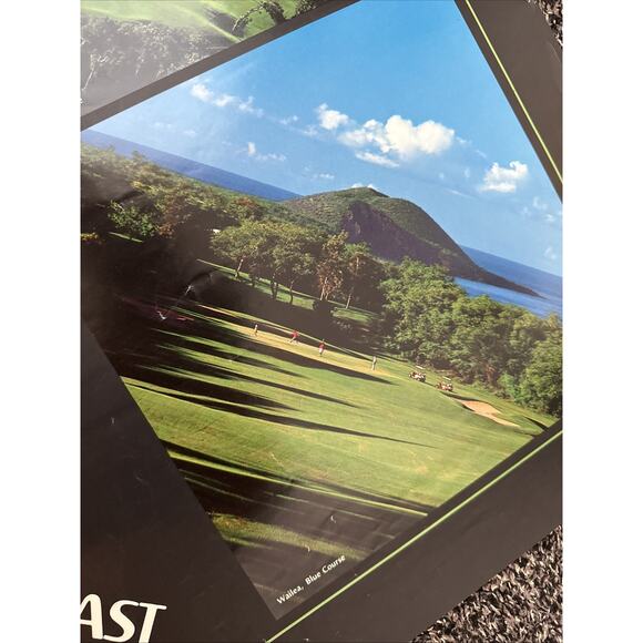 Maui's Golf Coast United Airlines Poster Hawaii Royal Kaanapali Kapalua Wailea - Picture 5 of 10